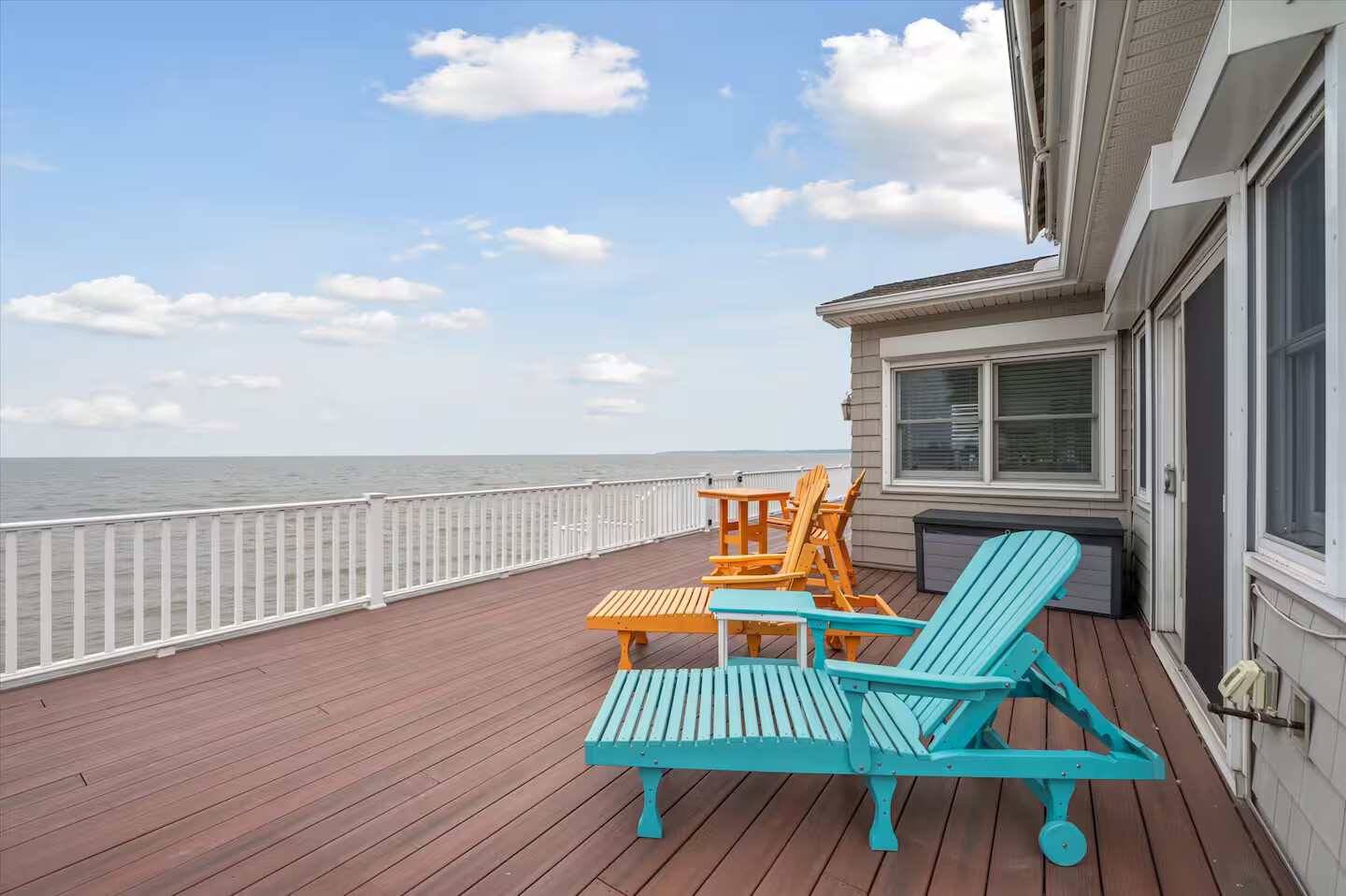 Private deck overlooking Lake Erie