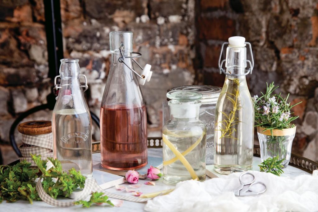 herb-infused simple syrup