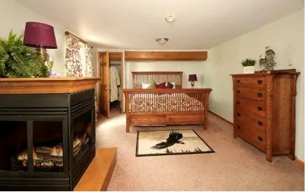 View of the Bedroom in the Eagle's Nest Suite