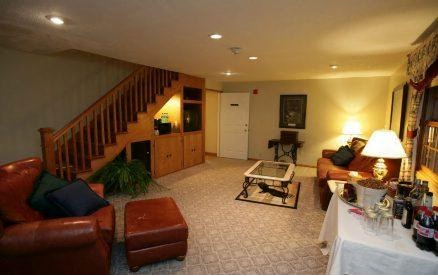 View of the Living Area in the Eagle's Nest Suite